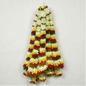 Guirnalda de Flores Artificiales Multicolores, Decoración Colgante para Bodas, Festivales, Hogar, Templo, Puerta, Decoración Floral - Product Image 1