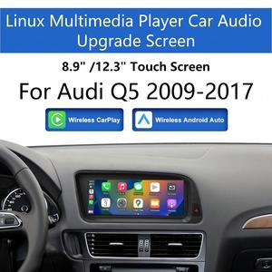 Écran multimédia autoradio Linux 8,9/12,3 pouces pour Audi Q5 2009-2017 avec fonction CarPlay sans fil, Android Auto, Airplay, <span class=keywords><strong>Miracast</strong></span> - Product Image 1