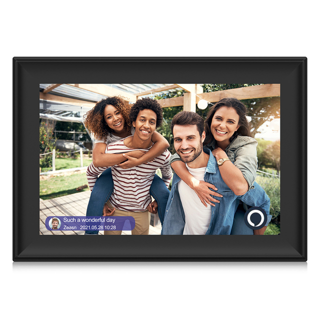 Whale Photo APP WiFi Digital Photo Frame with Alexa Smart Voice Assistant Control Picture and Video Smart Frame