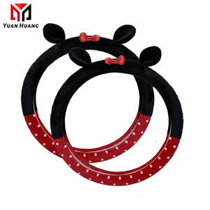Funda para <span class=keywords><strong>Volante</strong></span> <span class=keywords><strong>de</strong></span> Coche con Diseño <span class=keywords><strong>de</strong></span> Peluche <span class=keywords><strong>de</strong></span> <span class=keywords><strong>Mickey</strong></span> Mouse, Accesorios para Coche para Mujeres y Niñas - Product Image 2