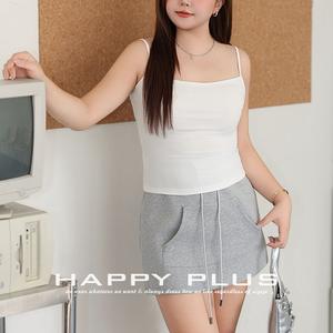 Runqi Minifalda informal con cordón y cintura elástica para mujer, color gris, N9112 - Product Image 2