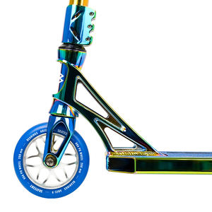 Pro Chrome Acier Surdimensionné <span class=keywords><strong>Stunt</strong></span> <span class=keywords><strong>Scooter</strong></span> CNC En Aluminium Pont Freestyle Kick <span class=keywords><strong>Scooter</strong></span> Électrolytique Arc-En-Ciel Couleur Surface pour Adultes - Product Image 3