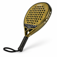 Raquette de padel en fibre de carbone de qualité supérieure NODEX, fabricant OEM professionnel, logo personnalisé, système de trous intelligents dernier cri.