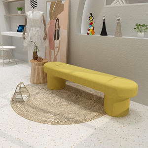 Scandinavian Style Shoe Bench For Clothing Store Space Saving <b>Foot</b> <b>Stool</b> Freestanding Design - Product Image 3