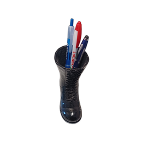 Vintage Blue Redware con stivale <span class=keywords><strong>da</strong></span> Cowboy <span class=keywords><strong>da</strong></span> <span class=keywords><strong>parete</strong></span> porta fiammiferi in ceramica Art ~ usato condizione Striker - Product Image 6