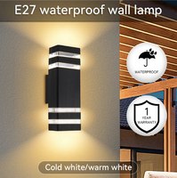 Lampu Dinding Luar Ruangan Modern Courtyard E27 GU10, Lampu Taman/Lampu Dinding LED/Lampu LED Dinding