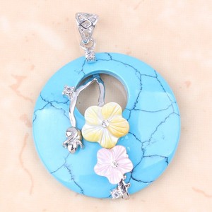 Hongzhuo bán buôn thời trang bạc hoa quyến rũ đá quý tự nhiên đá <span class=keywords><strong>Donut</strong></span> Mặt dây chuyền chữa bệnh Pha Lê Chất lượng hàng đầu <span class=keywords><strong>orgone</strong></span> đồ trang sức - Product Image 5