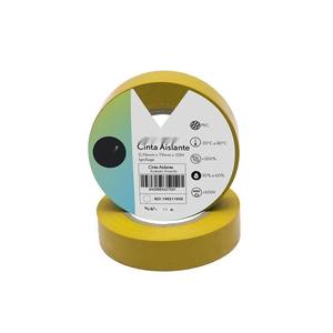 Nastro isolante in PVC giallo 19mm x 10m, flessibile e resistente, ideale per lavori elettrici e isolamento in progetti. - Product Image 1