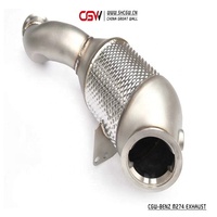 Collecteur d'échappement de course automobile de dernière génération avec bouclier thermique et son grondant pour collecteur d'échappement Benz M274