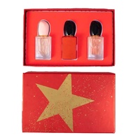 Coffret Cadeau de Parfum EDP Longue Durée Personnalisé pour Femme, 3 Pièces, Boîte Rouge Portable, Idéal pour les Fêtes et les Rendez-vous