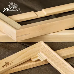 Phoenix barra de tela ajustável de madeira de pinha, barra personalizada alta qualidade da arte