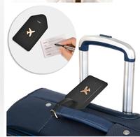 Étui de protection pour passeport en cuir PU épaissi avec boucle métallique, feuille intérieure de signature offerte et étiquette de bagage – Vente en gros