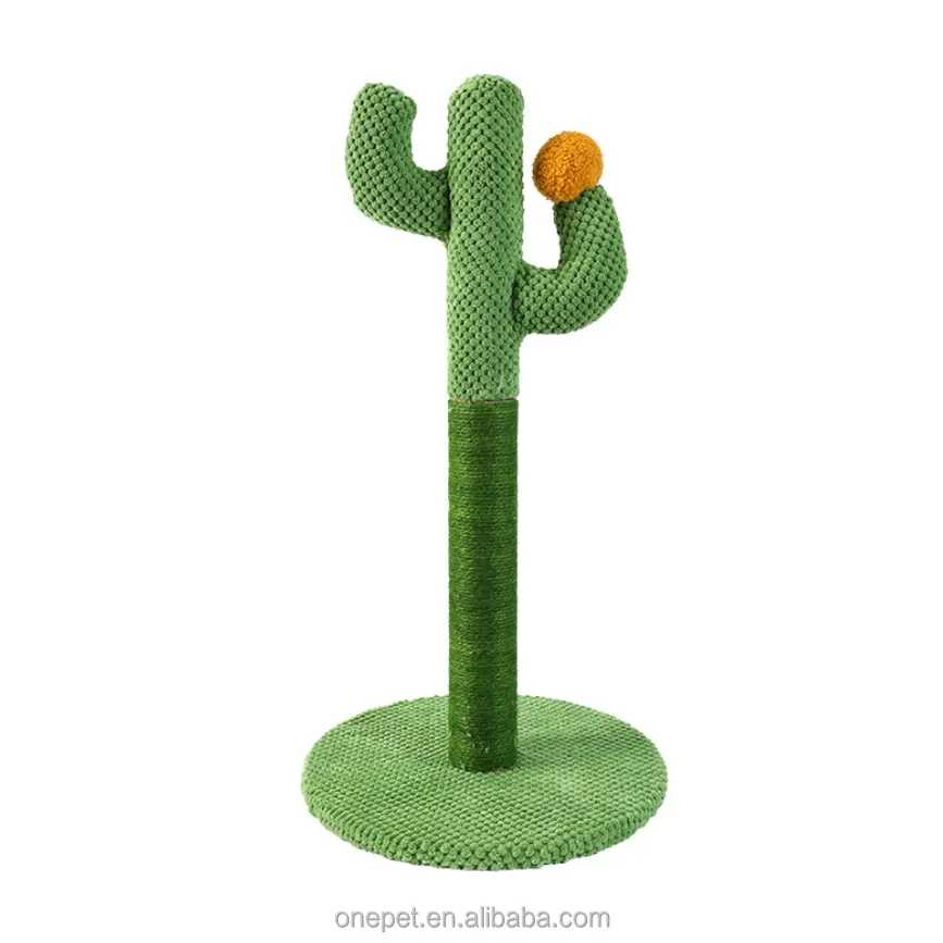 New Arrival Cat Toy Climbing Frame Vertical Cactus Plant Cat Claw Column Cat Toy Scratching Board