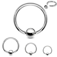 Anneaux à billes captives en acier 316, bijoux pour femmes et hommes, anneau de nez, CBR, piercing de sourcil, boucle d'oreille, helix, tragus