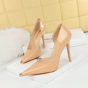 10.5CM/7CM Steel Toe Delicate Talons Hauts Night Club Luxury Stiletto heels