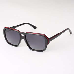 Gafas de Sol Cuadradas de Acetato con Doble Puente para Hombre, Protección UV400, Protección Solar para Adultos, Disponibles en Stock - Product Image 3