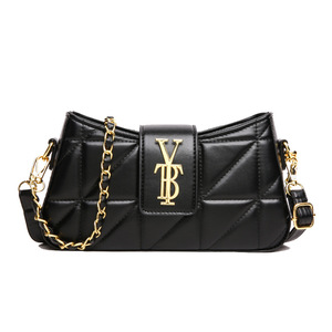 Nuova <span class=keywords><strong>Borsa</strong></span> a Spalla/<span class=keywords><strong>Tracolla</strong></span> in Pelle PU Chic e alla Moda 2026, con Motivo Trapuntato a Rombi, Chiusura a Cerniera, Stile Sottobraccio, da Donna, in Poliestere - Product Image 4