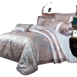 ベッドシート羽毛布団カバーウェディングベッドシートセット綿寝具セットホームテキスタイル