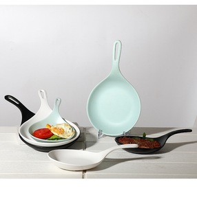 ร้านอาหารเมลามีนถือจานให้บริการจาน6.5นิ้วเคลือบเกาหลี <span class=keywords><strong>Boki</strong></span> จาน - Product Image 3