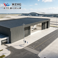 Grand hangar à avions à portée libre avec système de construction en acier conçu sur mesure