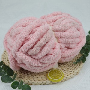 Fil à tricoter et à crocheter Jumbo Chunky 165g, fil à crocheter ombré, coton biologique, chenille, fil à tricoter à la main - Product Image 1