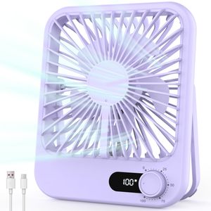 2026 Summer Outdoor Plastic <b>Desk</b> <b>Fan</b> with Rechargeable Battery Portable Mini Design English Operation - Product Image 1