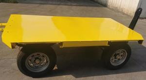 Remolque de Plataforma Plana para Transporte de Equipaje con Barra Elevadora Hidráulica Automática - Product Image 3