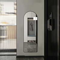 Miroir pleine longueur à cadre fin doré pour chambre, salon, entrée, couloir, dressing, décoration intérieure, vente en gros