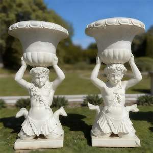 Garden Park Estatuas de piedra al aire libre y esculturas de mármol <span class=keywords><strong>natural</strong></span> Macetas y jarrones de granito de estilo europeo Durable - Product Image 5