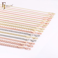 FJ Fallon Joyería al por Mayor, Cadena de Hombre Personalizada de Latón y Cobre Chapado en Oro Real de 14K, Collar y Pulsera de Eslabones Bismark para Hombre