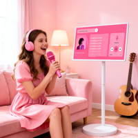 Televisor Inteligente Portátil Android de 32 Pulgadas con Batería, Pantalla Táctil Capacitiva Vertical, Monitores LCD Todo en Uno, Televisor Portátil
