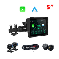 EKIY Écran de navigation pour moto de 5 pouces, CarPlay sans fil, Android Auto, mise en miroir d'écran, moniteur portable pour moto