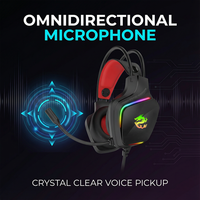 PJT-DEP2473 Prix surprise Casques et écouteurs de jeu Son de jeu Casque de jeu pour PC Jeu Casque filaire LED avec micro