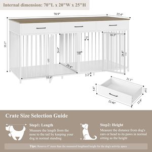 Cerradura decorativa para mascotas para interiores, para sala de estar, con doble compartimento, engrosada para evitar huyas y mordeduras, para perros. - Product Image 2