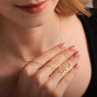 Collier avec nom arabe plaqué or 18 carats en acier inoxydable 316l, bijoux islamiques personnalisés, pendentif, chaîne, cadeau pour femmes, Eid Ramadan