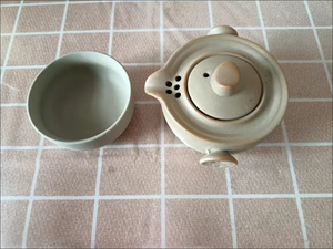 Tasse rapide en grès rétro japonais un pot et une tasse voyage personnel Portable bureau Kung Fu service à thé théière - Product Image 6