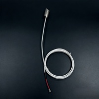 Capteur de température de haute précision à résistance en platine PT100 RTD à montage en surface, sonde de 2 mm, fil PTFE de 1 m, -50 à 200 degrés Celsius, classe A