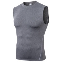 Débardeur d'entraînement moulant PRO pour homme – Vêtement de sport extensible pour la course, le fitness et le basketball – Effet sculptant – Toutes tailles