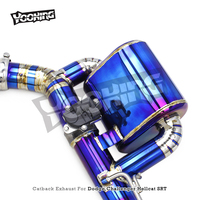 Échappement de course Catback pour Dodge Challenger Hellcat SRT 6.2T 2016-2022 Système d'échappement en titane Valvetronic Catback Silencieux