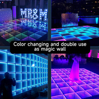 Éclairage de scène de sol dansant 3D, intérieur/extérieur, robuste, LED, éclairage de scène mural et de sol 3D pour fête, club, événement, publicité
