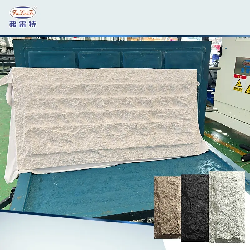 Vietnam FLT Faux Stone Panel Making Polyurethane Machine pu stone wall panel machine Foam Injection mold Machines manufacturer