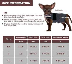 Jaket Anti kecemasan anjing, penjualan laris rompi menenangkan, mantel penghilang stres anjing, jaket kembang api Anti kecemasan untuk anjing - Product Image 6