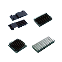 Radiateur en aluminium usiné avec précision, finition anodisée, personnalisable, composants en cuivre béryllium pour amplificateur, usinage CNC