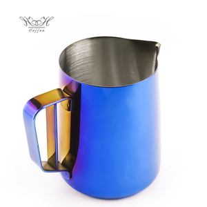 เหยือกนม 100 มล. 600 มล. 1000 มล. สีตามสั่ง อุปกรณ์บาริสต้า เหยือกนมอัจฉริยะ เหยือกตีฟองนม ปากแหลม - Product Image 4