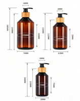 Vente en gros d'emballages cosmétiques vides en PET, flacon pompe cylindrique pour shampoing, logo personnalisé imprimé, marque privée, soin de la peau, sérum capillaire