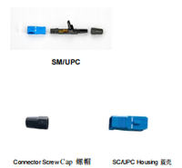 Conector rápido de fibra óptica FTTH SM duradero SC PC UPC para terminación rápida