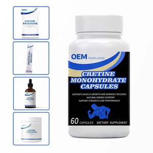 Cápsulas de Creatina Monohidrato de Marca Privada OEM, Soluciones de Empaque Personalizadas de Fábrica, Diseño de Etiquetas, Soporte de Marca - Product Image 1