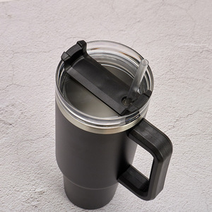 stainless steel 40oz tumbler custom logo <b>with</b> <b>straw</b> vacuum double-wall stainless steel tumbler 40oz - Product Image 4