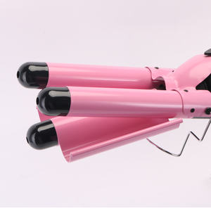 ENZO เครื่องม้วนผมไฟฟ้าเซรามิก3บาร์เรล,เครื่องม้วนผมอัตโนมัติหน้าจอ LCD ลอนคลื่นใหญ่ - Product Image 5