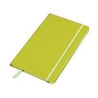 Cuaderno de cuero PU A5 de alta calidad con logotipo personalizado, venta al por mayor, suministro de fábrica, estilo de tapa dura con banda elástica